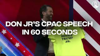 Don Jr.’s CPAC Speech