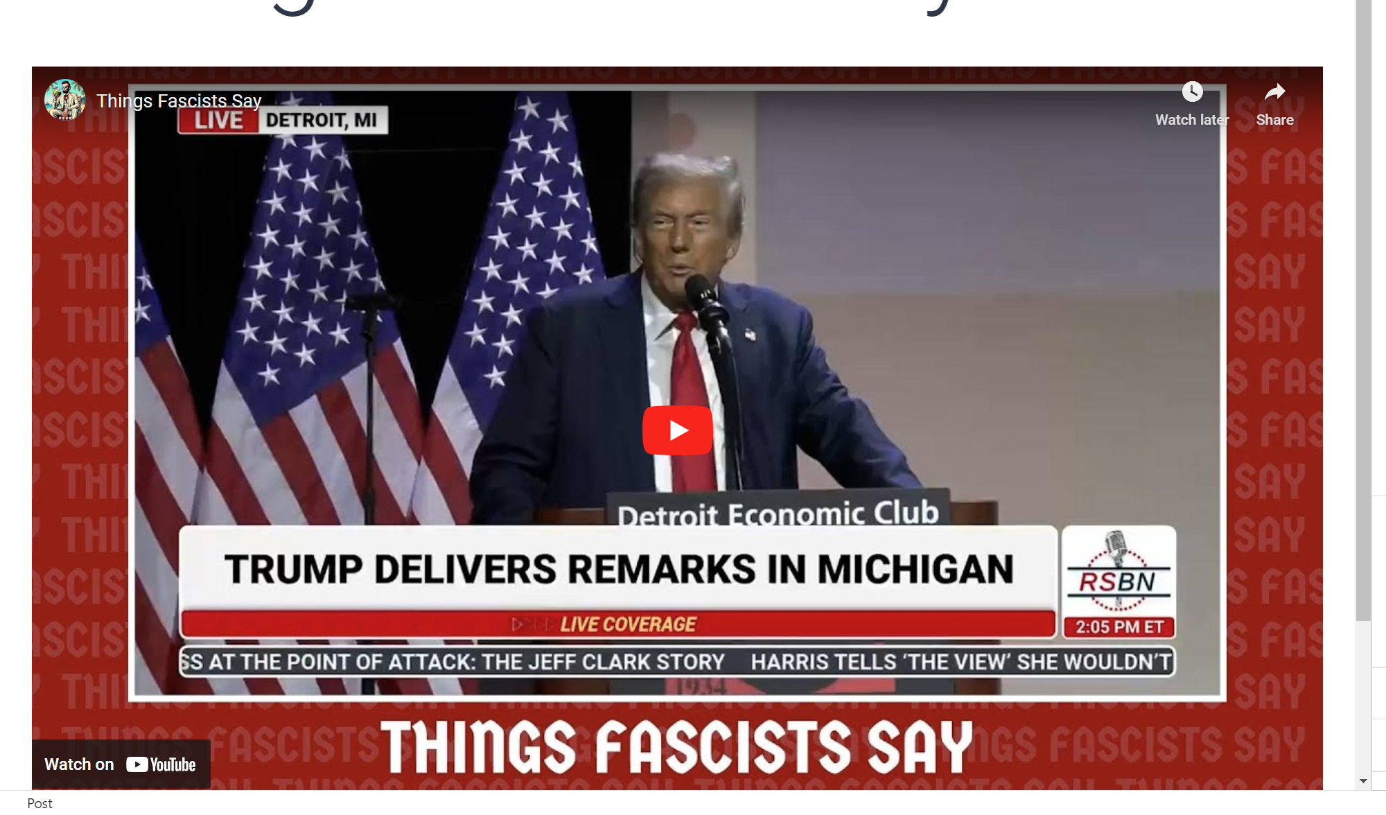 Things Fascists Say