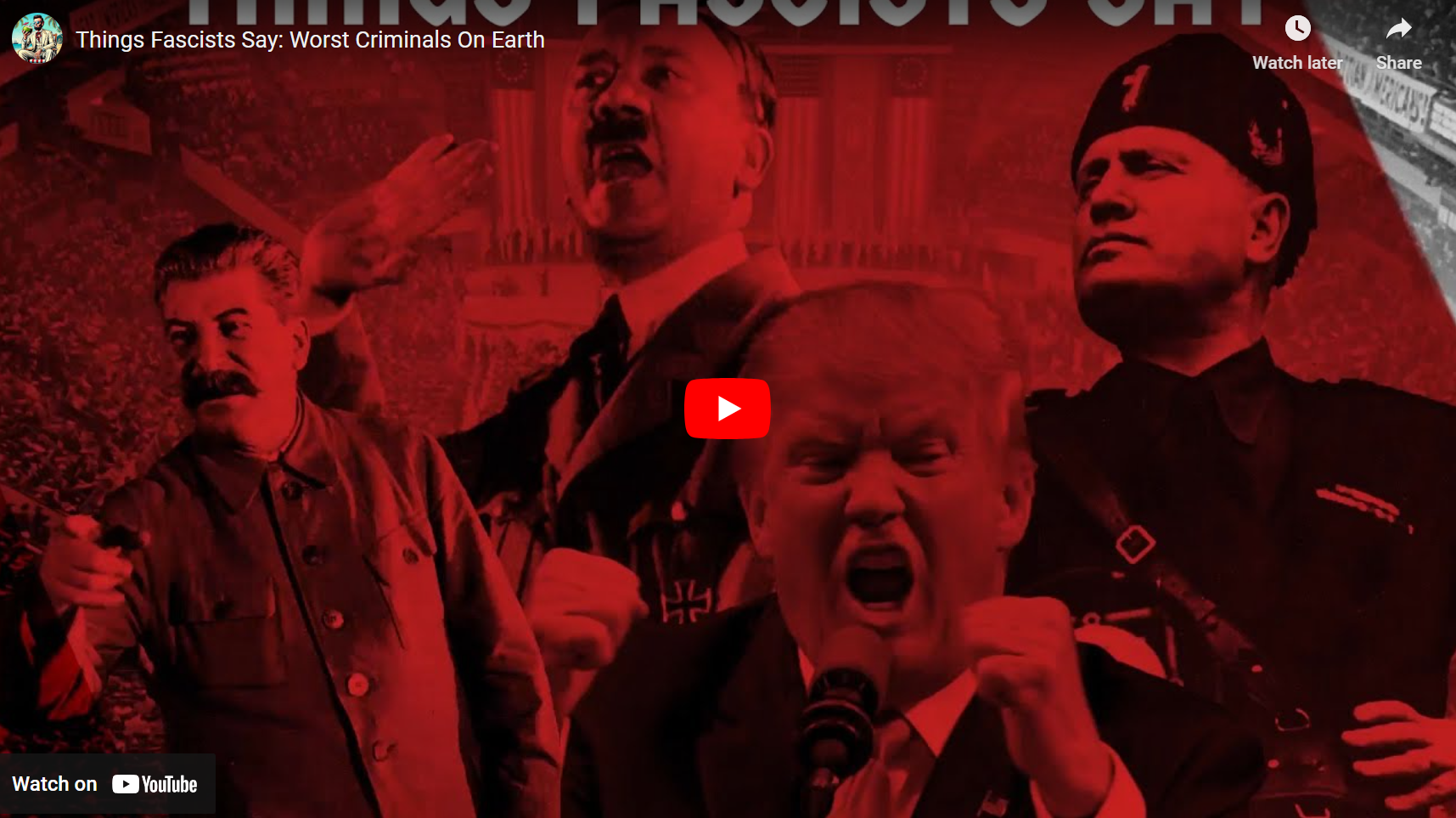 Things Fascists Say: Worst Criminals On Earth