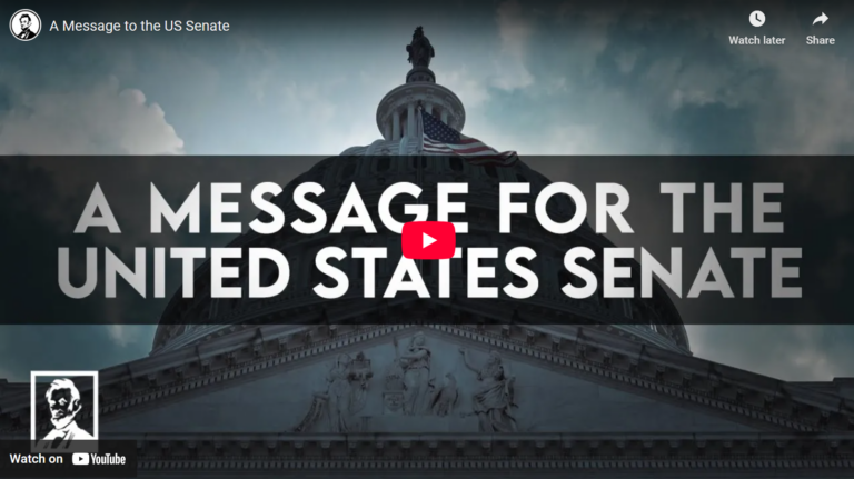 A Message to the US Senate