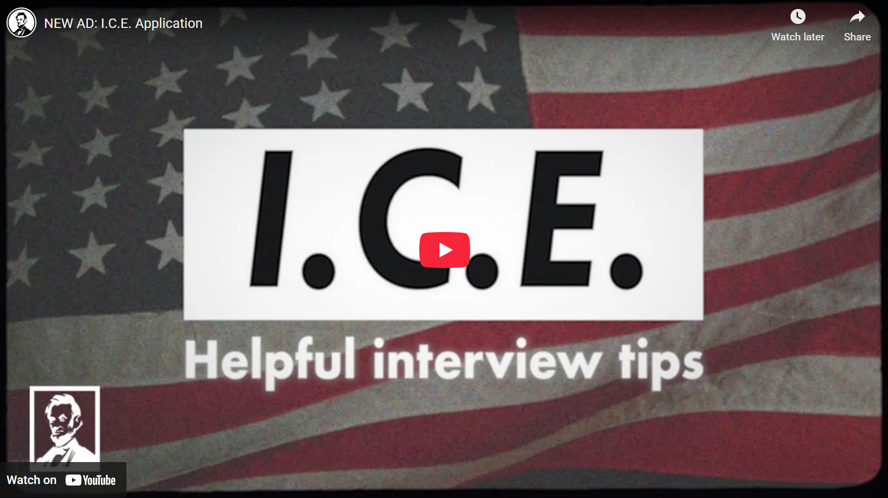 NEW AD: I.C.E. Application